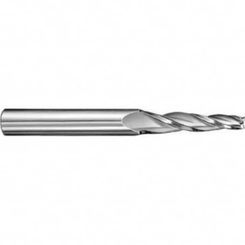 KYOCERA SGS 7 per Side 1/8 Small End Diam 1/2 LOC 3-Flute Solid Carbide Tapered Square End Mill AlTiN Finish, 1/4 Sha...
